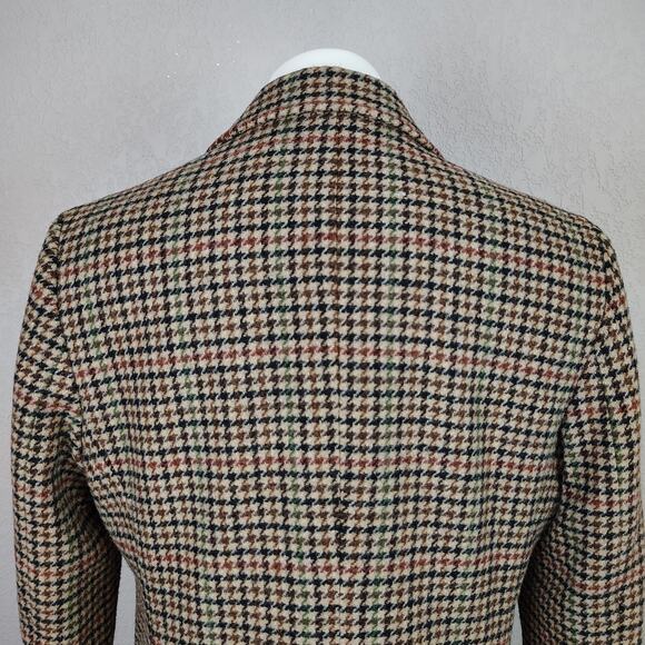 Ralph Lauren Bullion Crest Plaid Wool Blend Blazer Size 12 - Picture 13 of 16